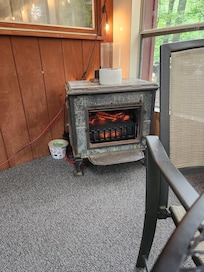 Took the chill off the 4 seasons room.