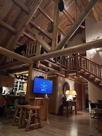 View from sofa in the living room.