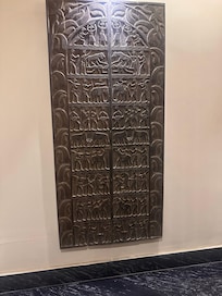 Interesting decorations around hotel