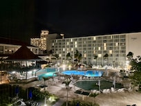 Breezes facility at night