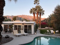 Sunrise view as the sun just hit the mountains.