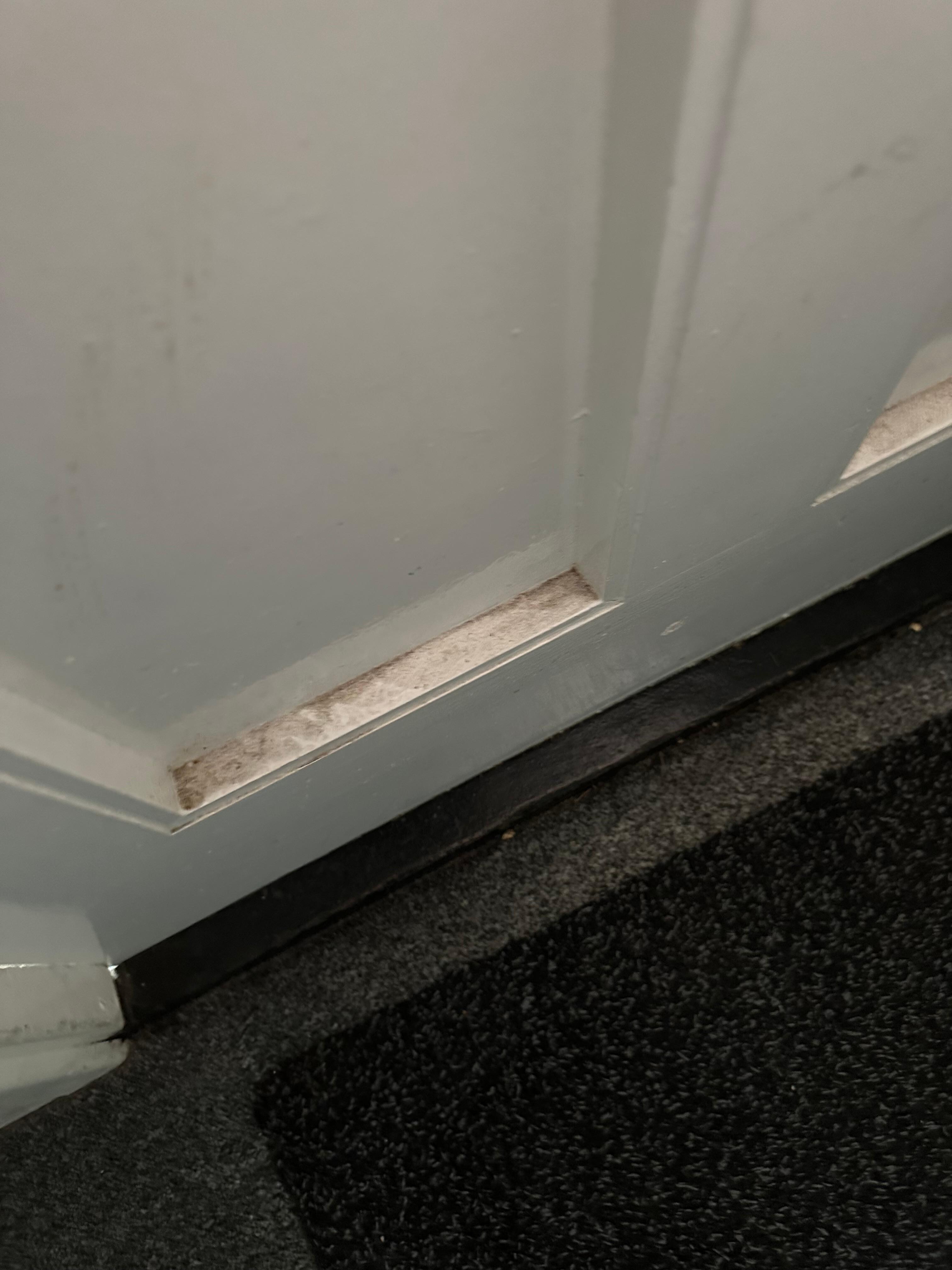 Back of entrance door 