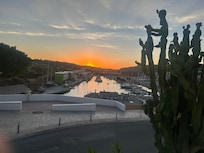 View of the area from the top of the hill