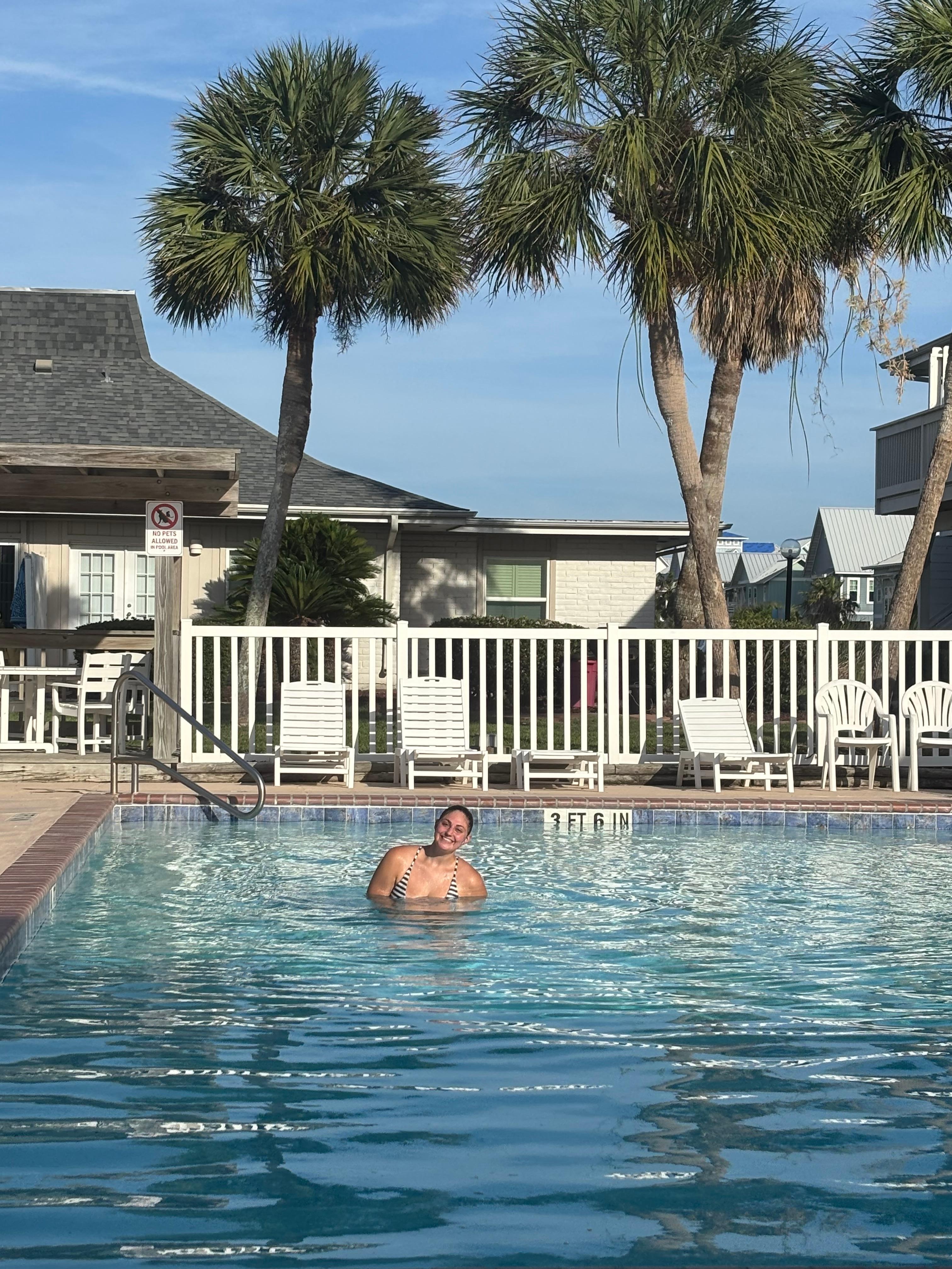 Pool was beautiful and we swam a ton! 