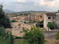 La vue depuis la terrasse.