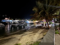 Cruz Bay is so much fun at night!