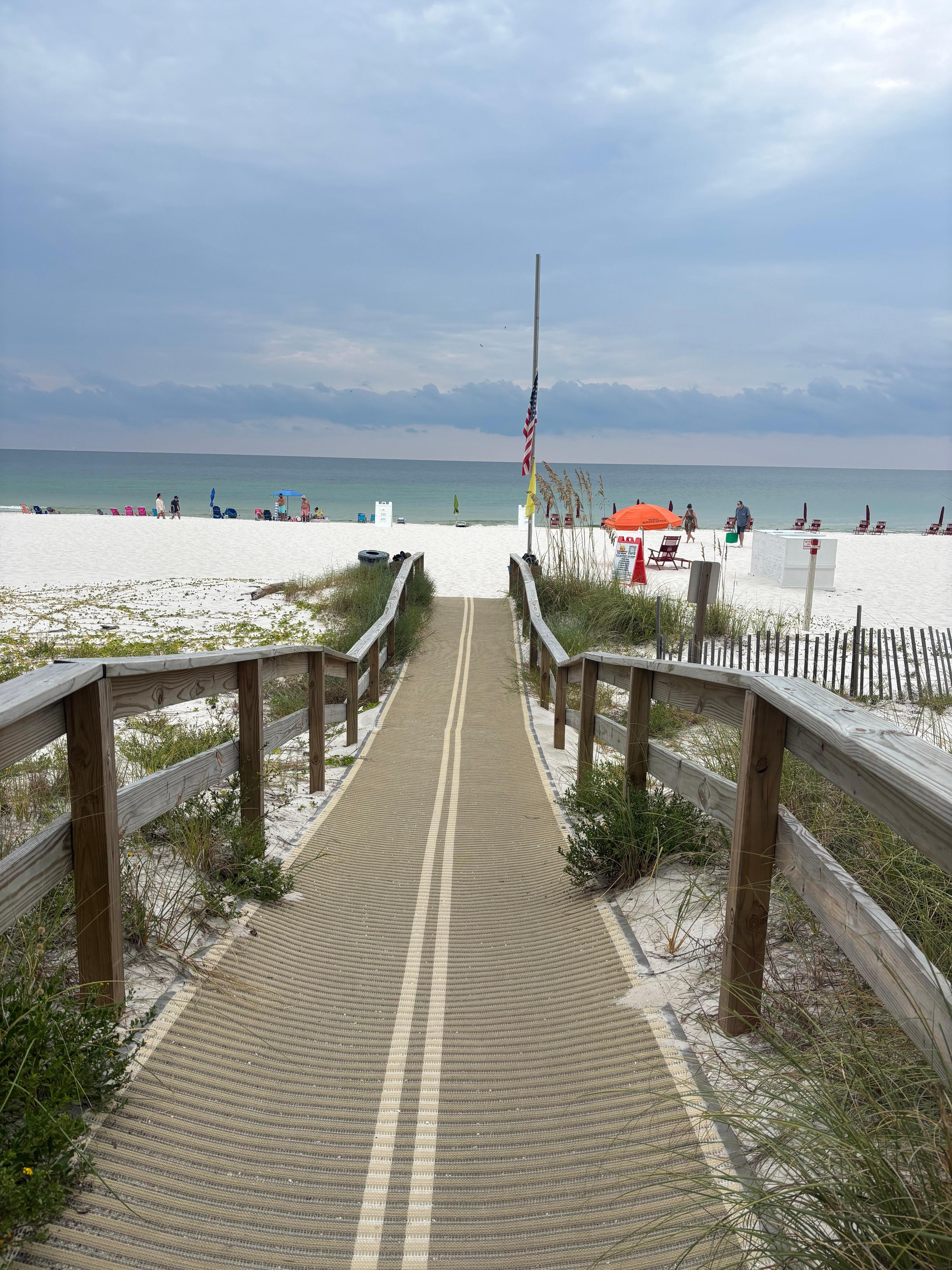 Boardwalk out to beach