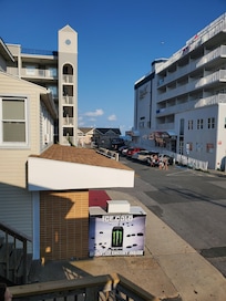 This is the view from the lobby level. Right on the other side of those buildings is the boardwalk and beach