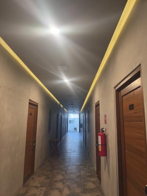 Heading to our room was like a trip back to 1960s East Germany