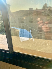 The windows not in great shape