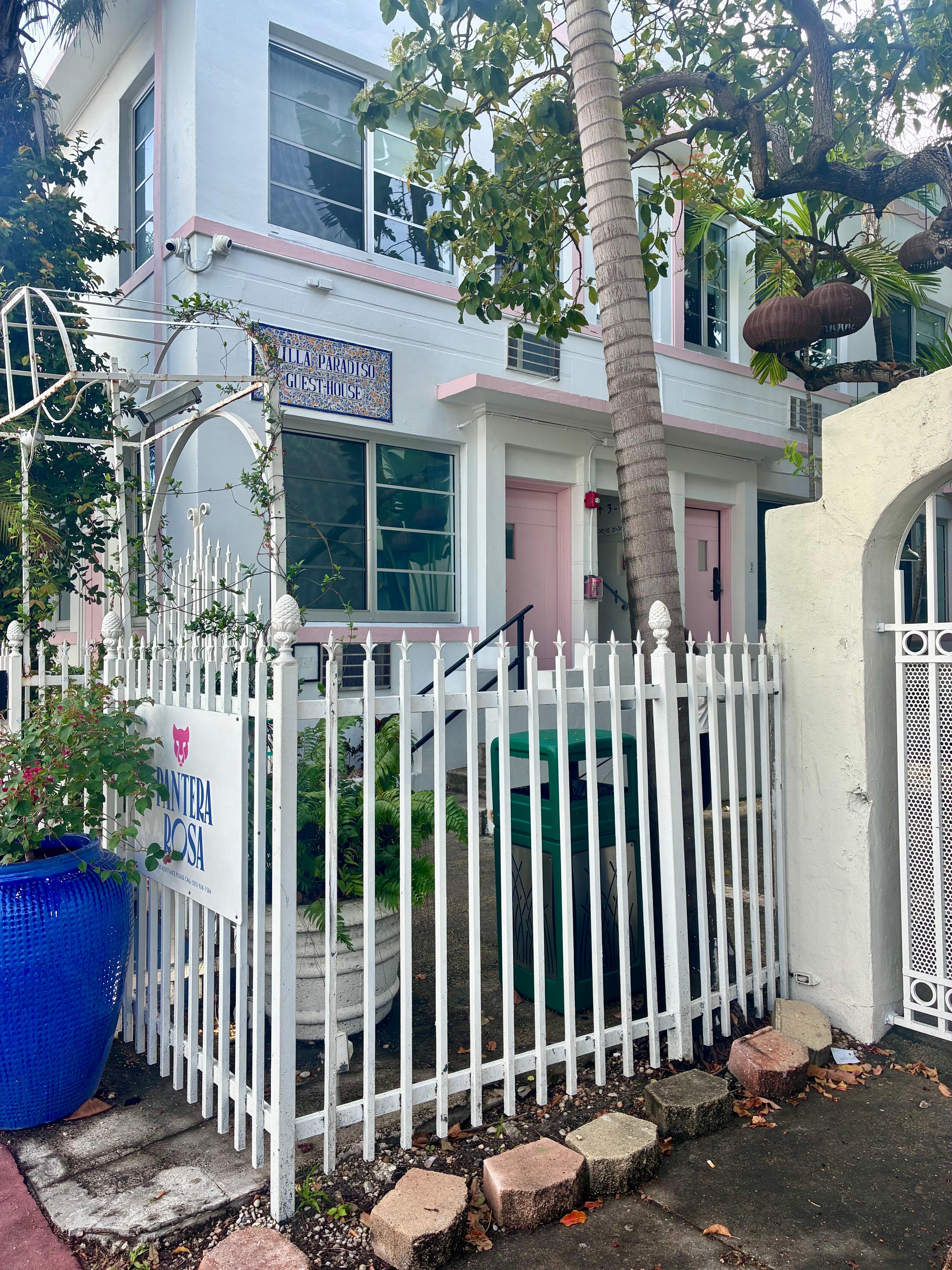 The front entrance of the hotel