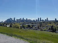 View from West hillhurst off leash dog park which was close by, beautiful views of Calgary.