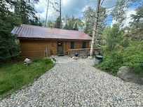 Walkway to the cabin from vehicle