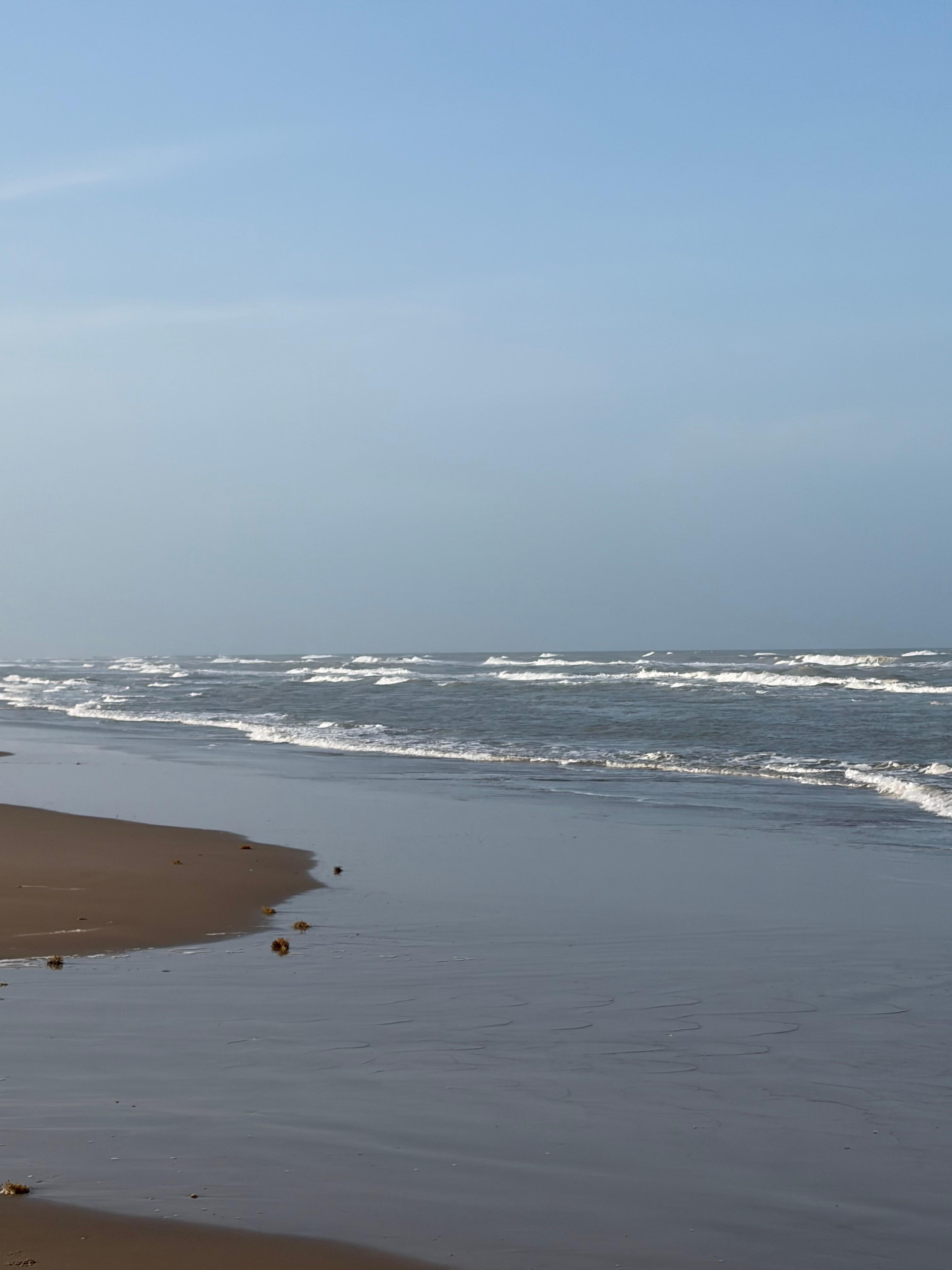 Surf was strong one morning!