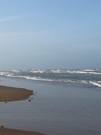 Surf was strong one morning!