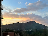 View of Diamond Head from room.