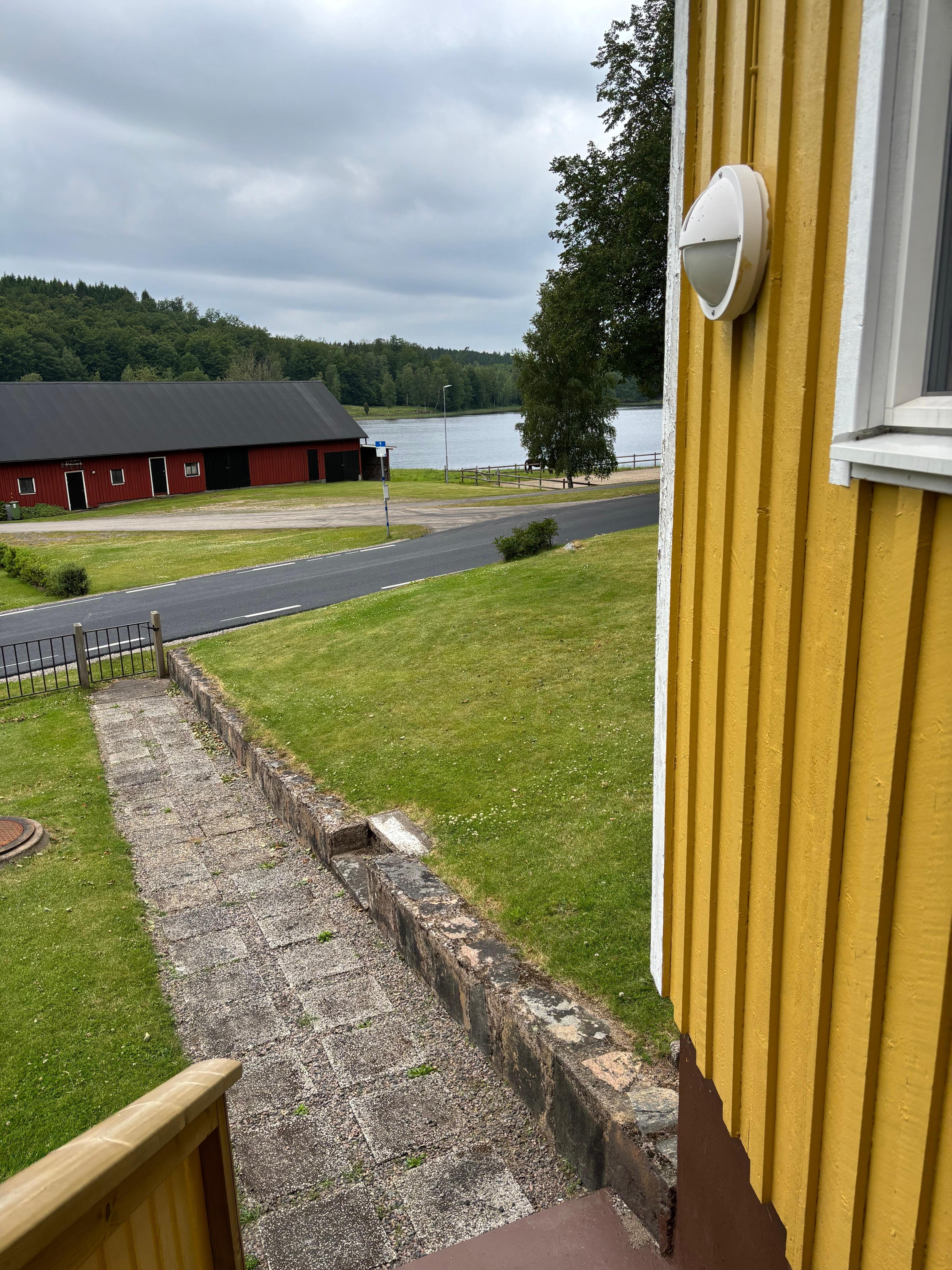 Flot natur hele vejen rundt om huset. 