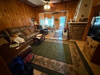 Living room looking towards back deck.