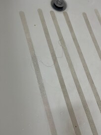 Hair in shower