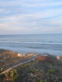 Path to beach viewed from the front porch.