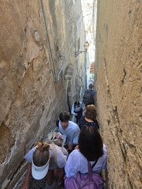 Steps from Via Pasitea to the Villa