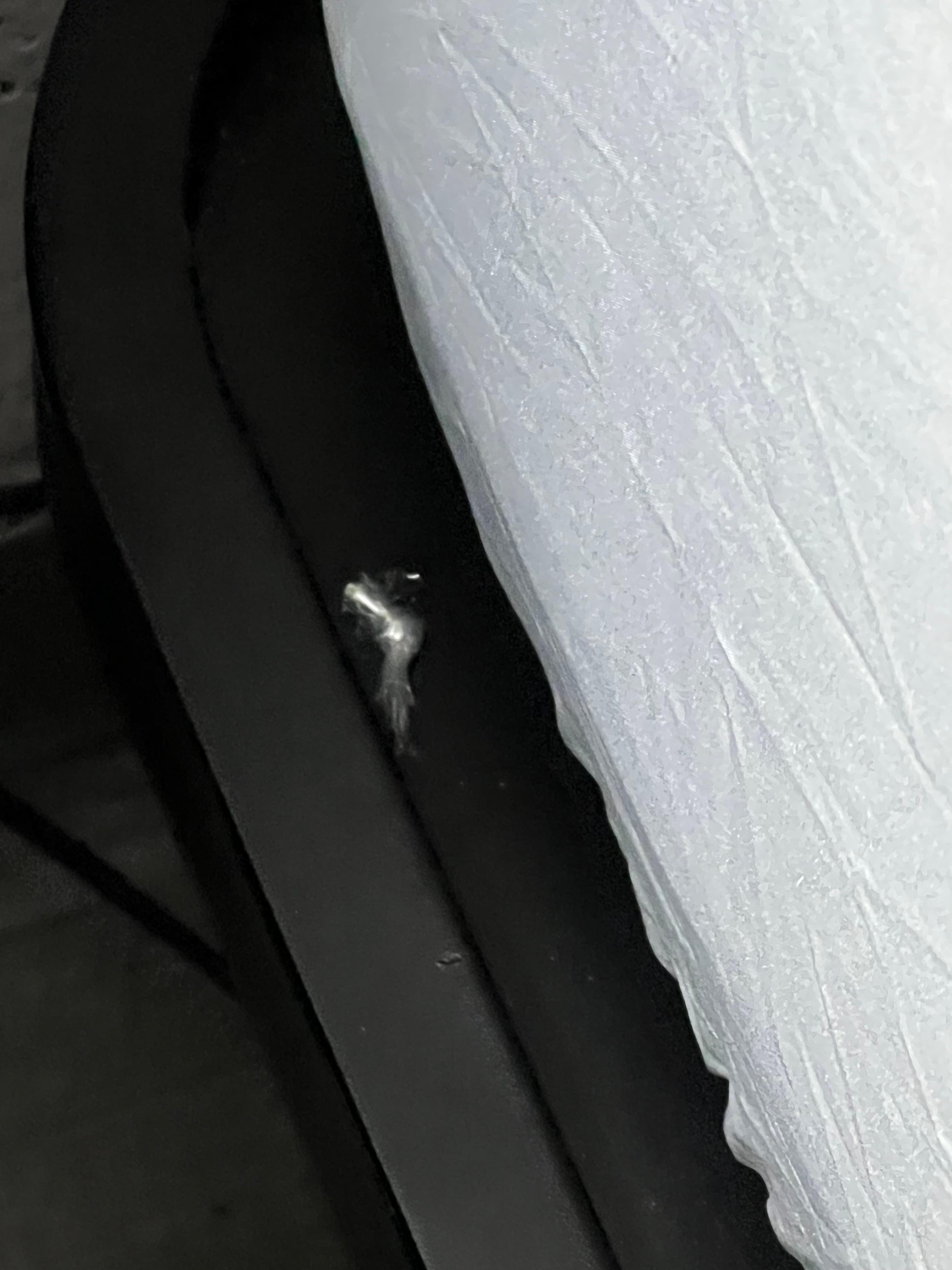 Candy wrapper on frame