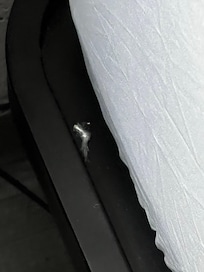 Candy wrapper on frame