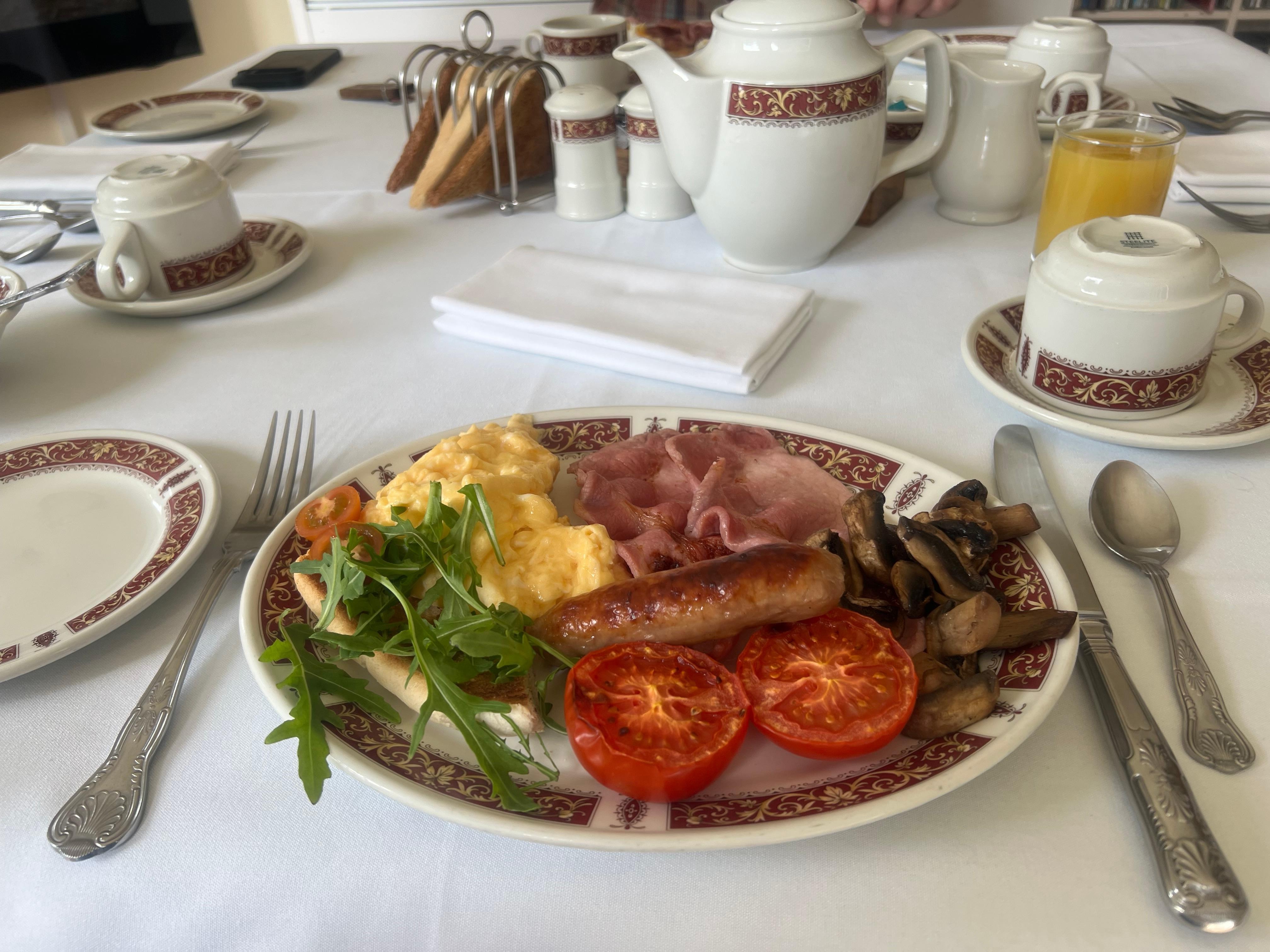 Breakfast was excellent 