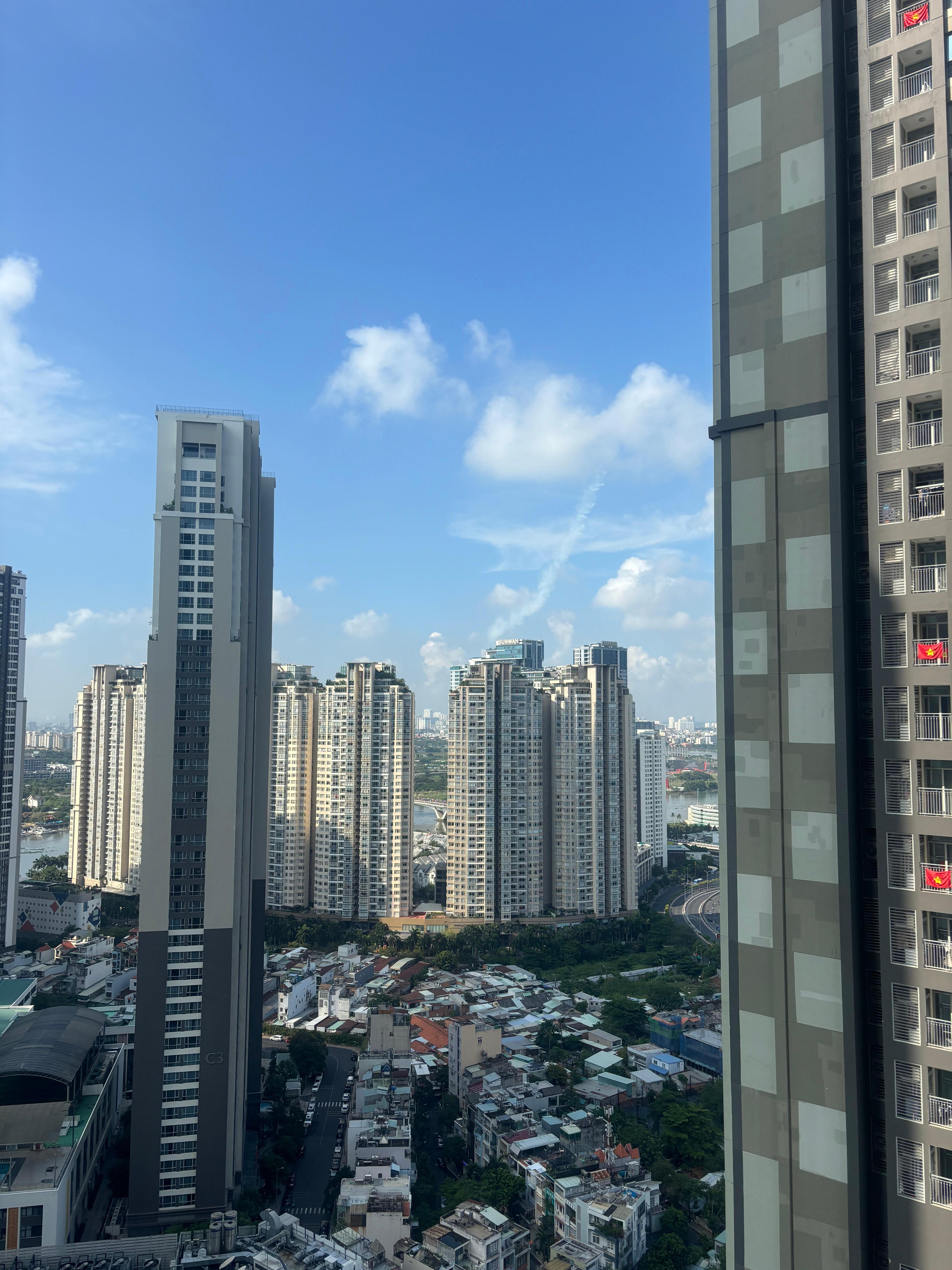 The view from the apartment