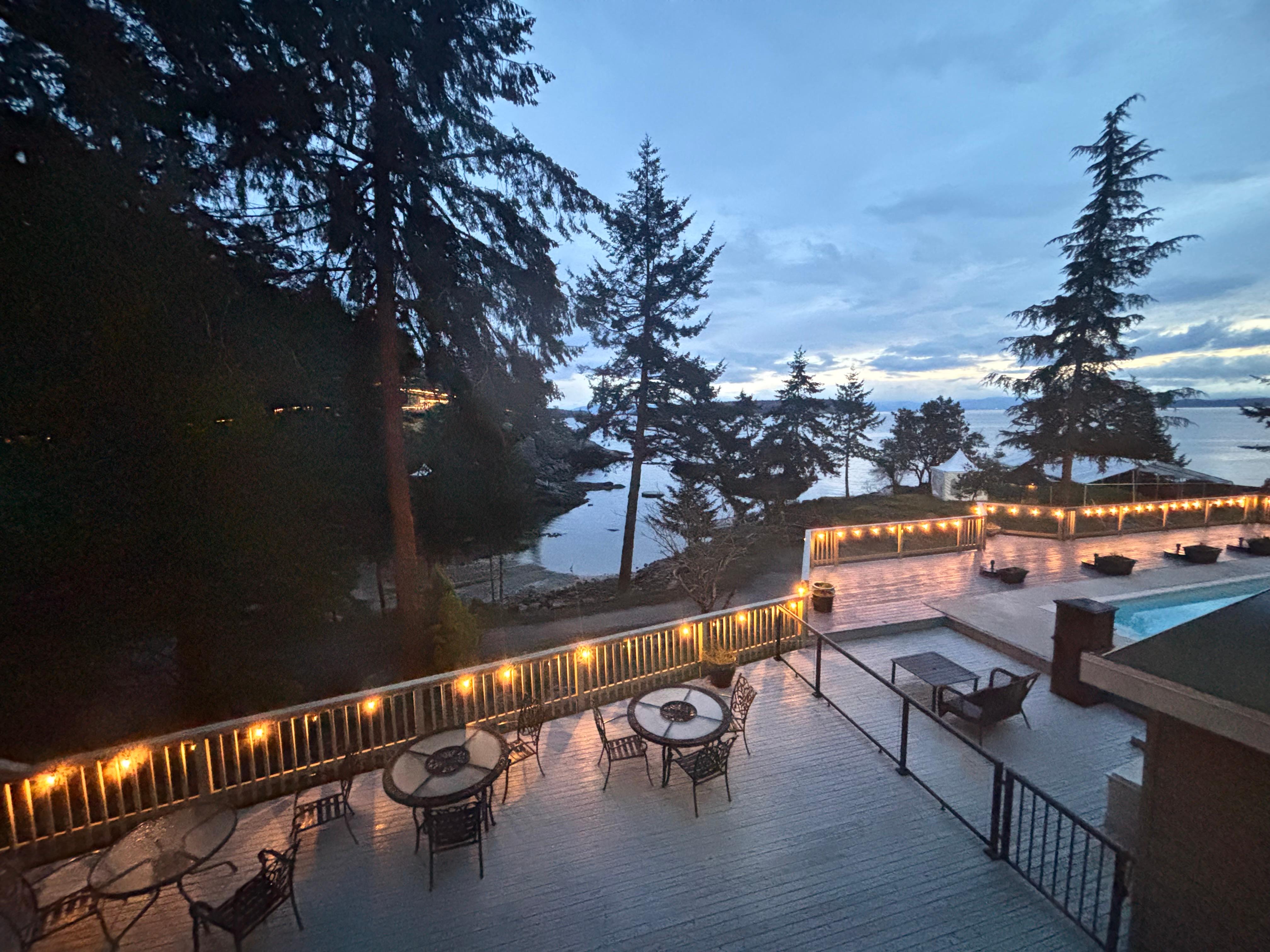 My view from my balcony in the main lodge second floor
