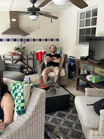 We loved the patio seating.