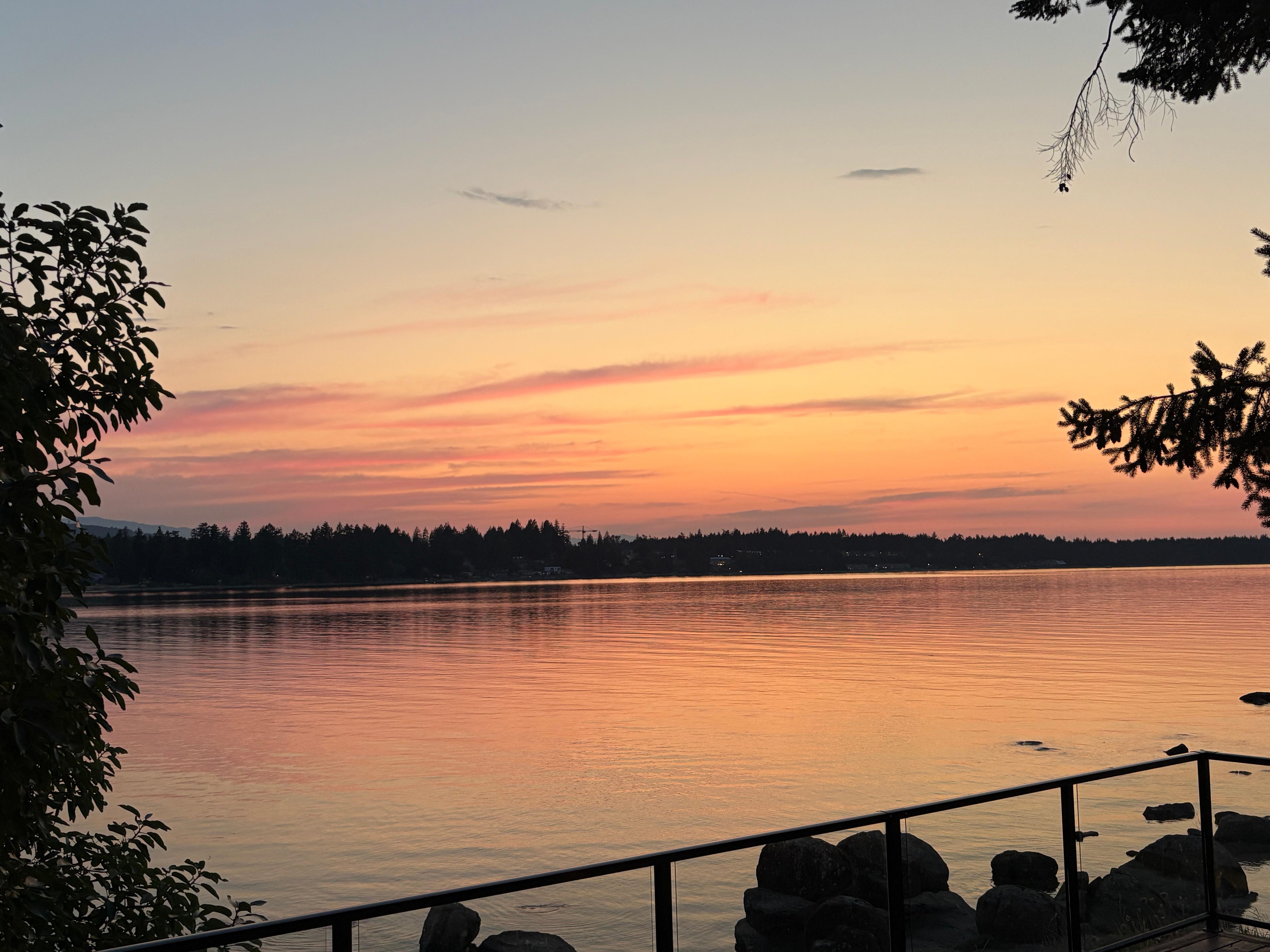 sunset from outside condo