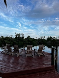 Coffee in the morning on the dock was perfect!