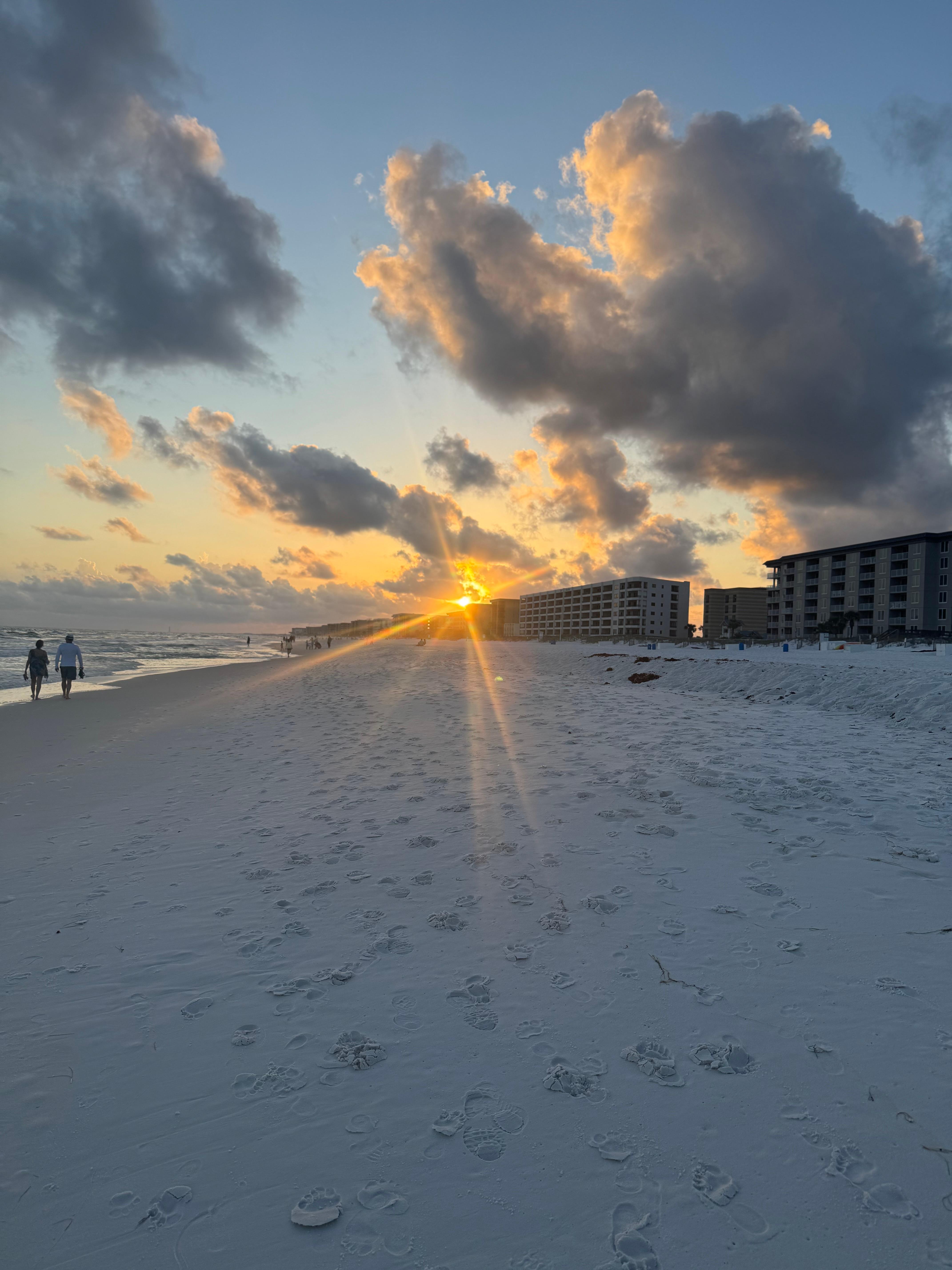 Beach outside of the condo. 