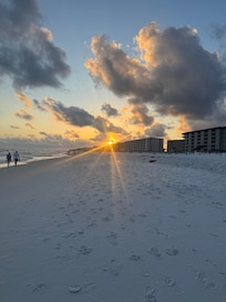 Beach outside of the condo.