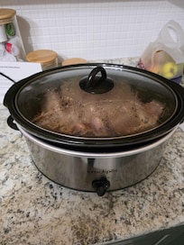 The slow cooker was great for our dinner.