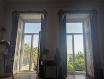 View from inside the living room