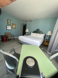 The view of the room from the window