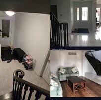 Where is the common area shown on the right? Oh ya it's a bedroom which is shown on the left.