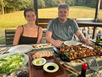 Eating in the outdoor area