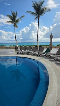 View from adult only pool