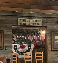 Dining at a favorite of ours… Molly Butler Lodge’s Restaurant! And this saying is so true…