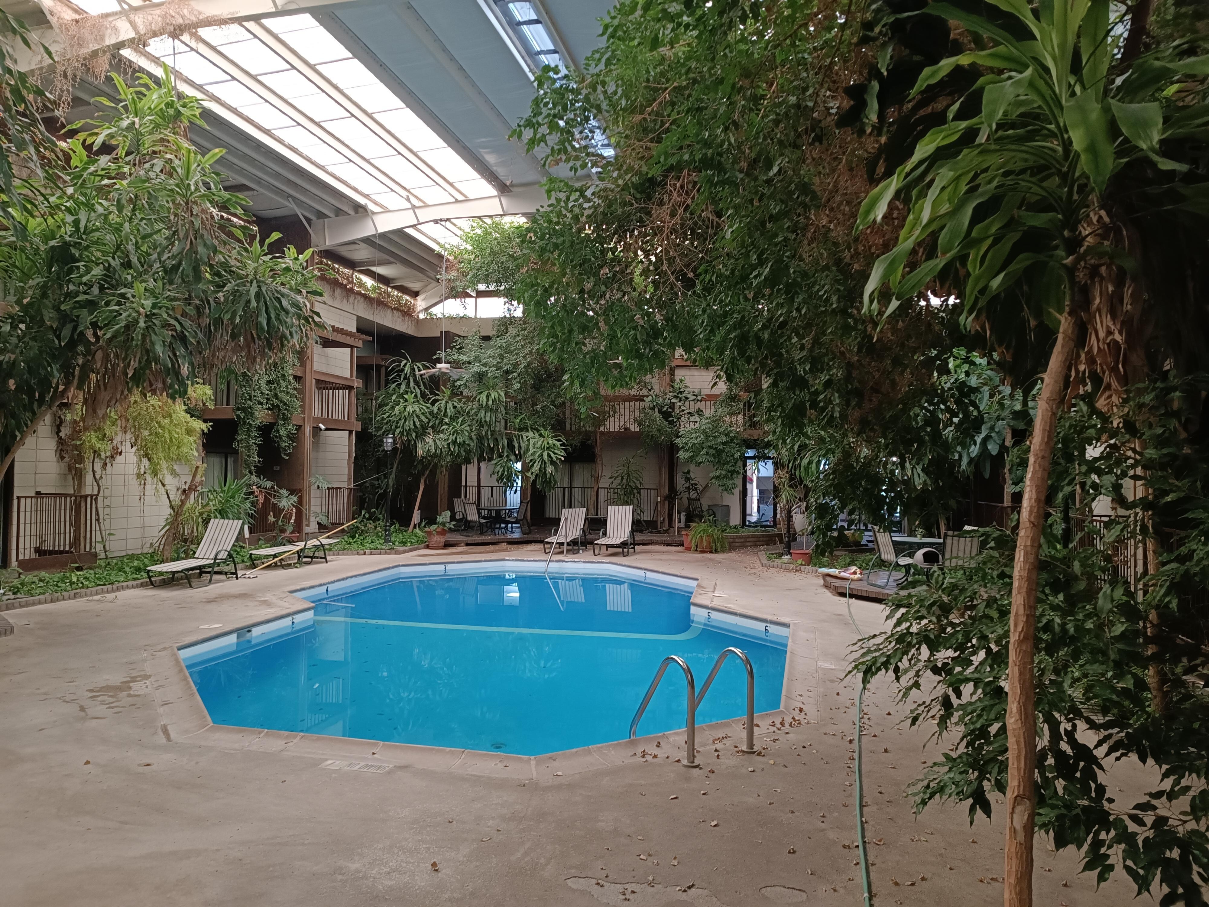 Alberca interior techada