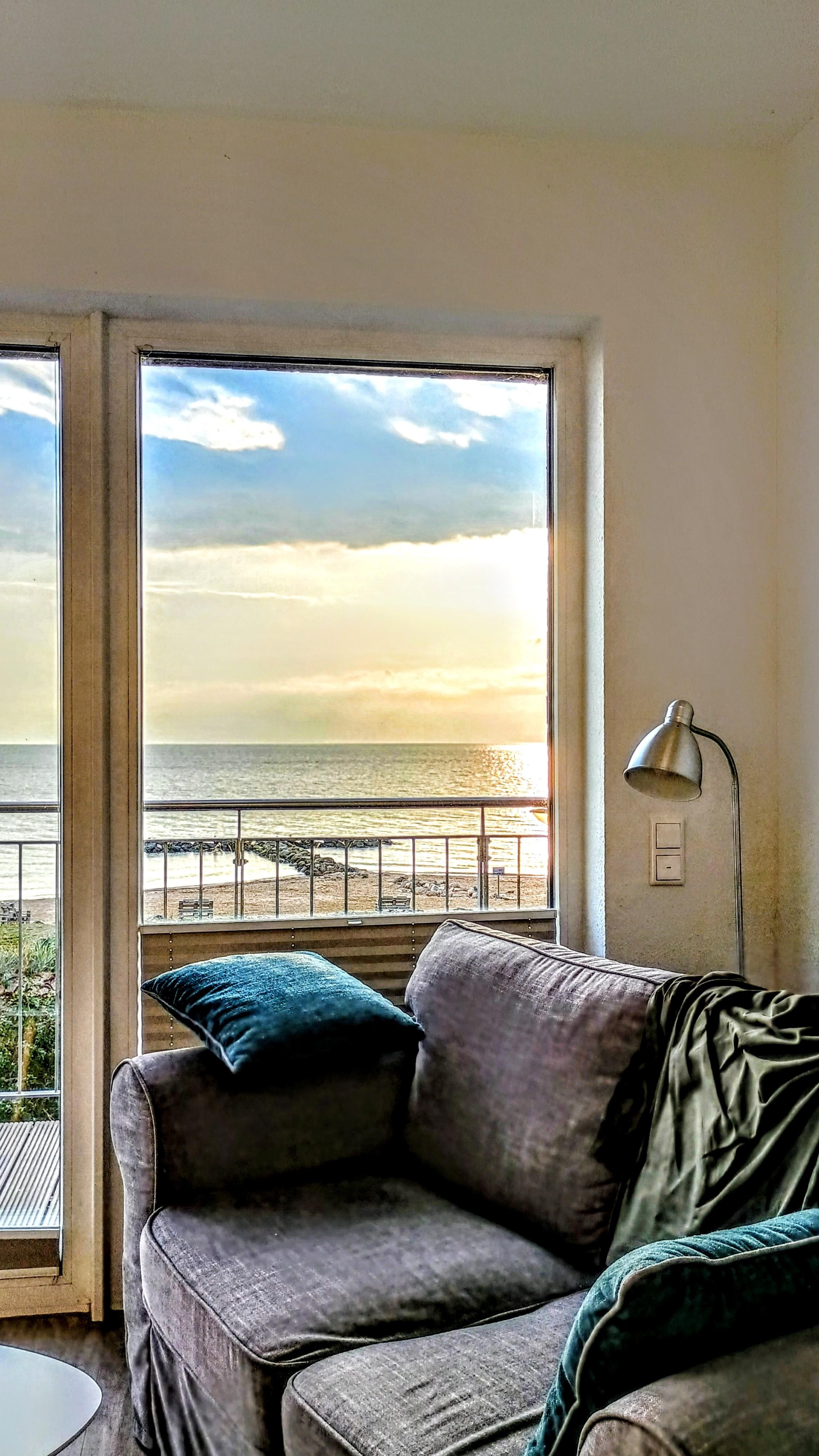 Blick morgens vom Bett aus 