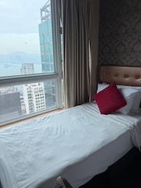 View of filthy window