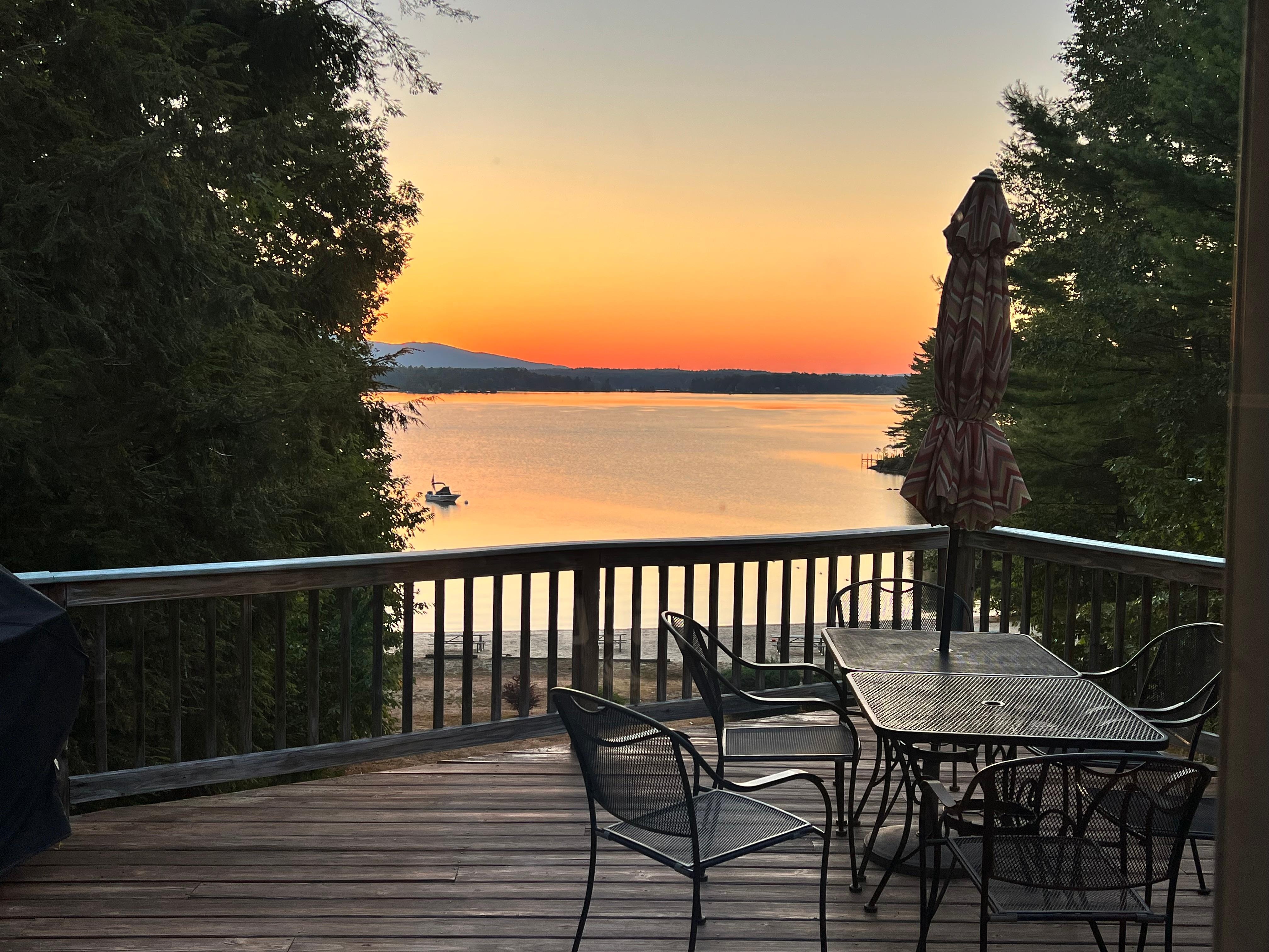 Beautiful view from back deck. 