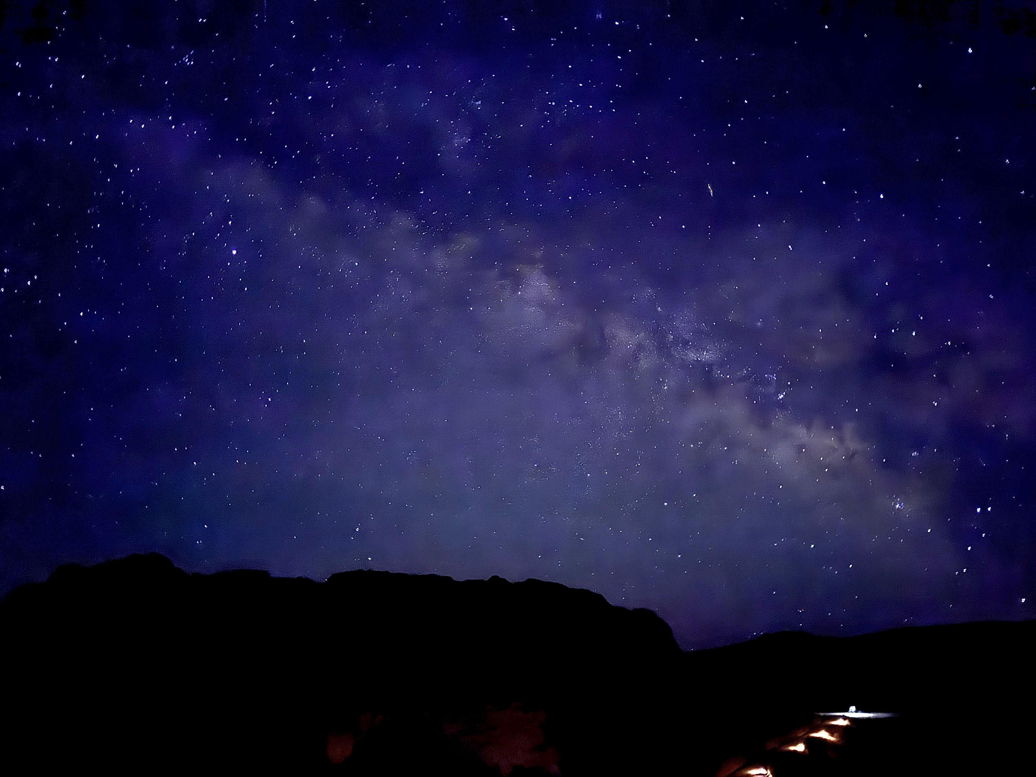 Stargazing. The milky way