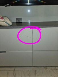 Damaged furniture in room