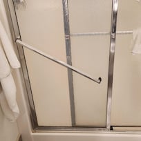Broken shower door handle