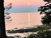 Full moon from our backyard